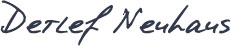 Schriftzug Detlef Neuhaus